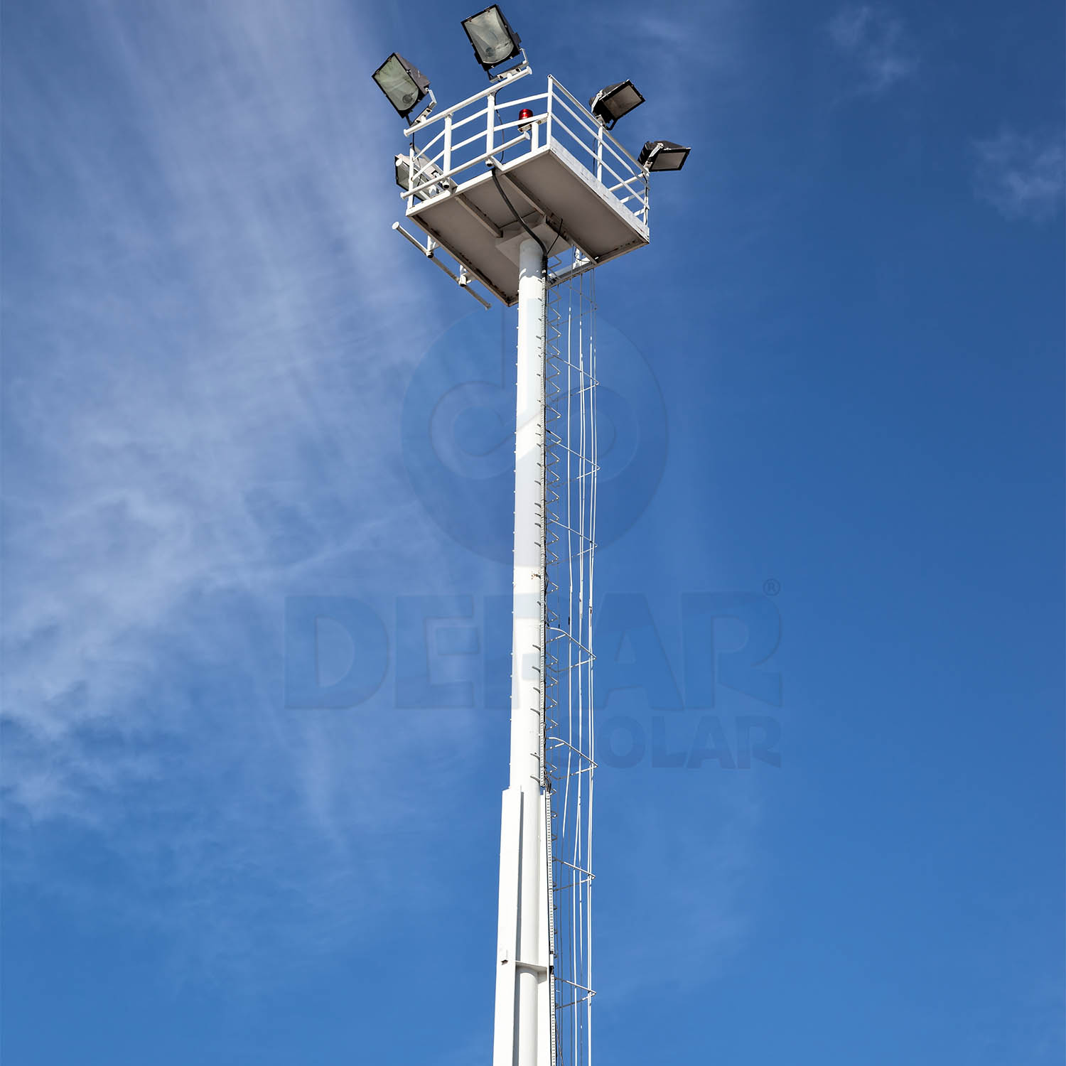 25m Floodlight Lighting Pole - PTD25