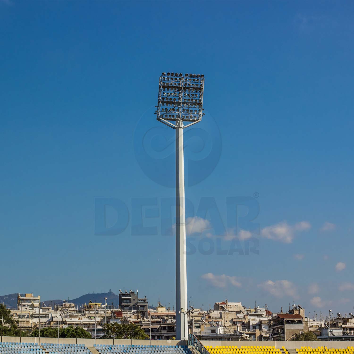 30m Floodlight Lighting Pole - PTD30